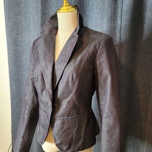 Chambray Blaser By Merona. Denim Coat Jacket Work Classic Stylish Versatile Cute